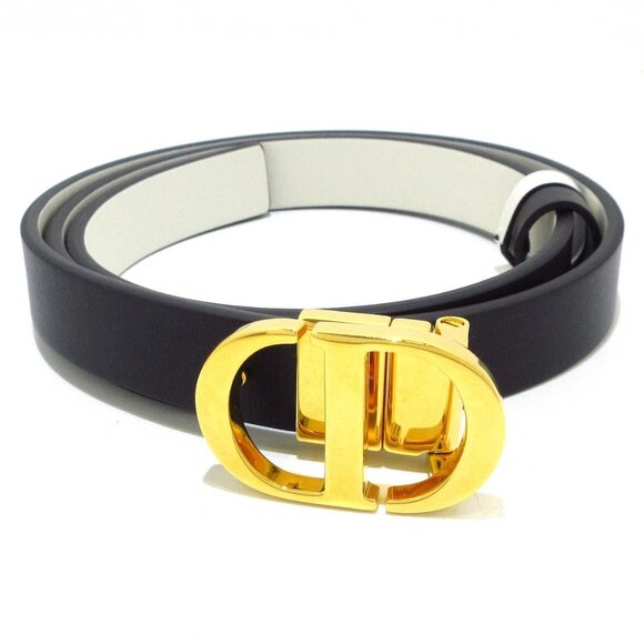 Christian Dior 30 Montaigne Reversible Leather Belt 788-081725